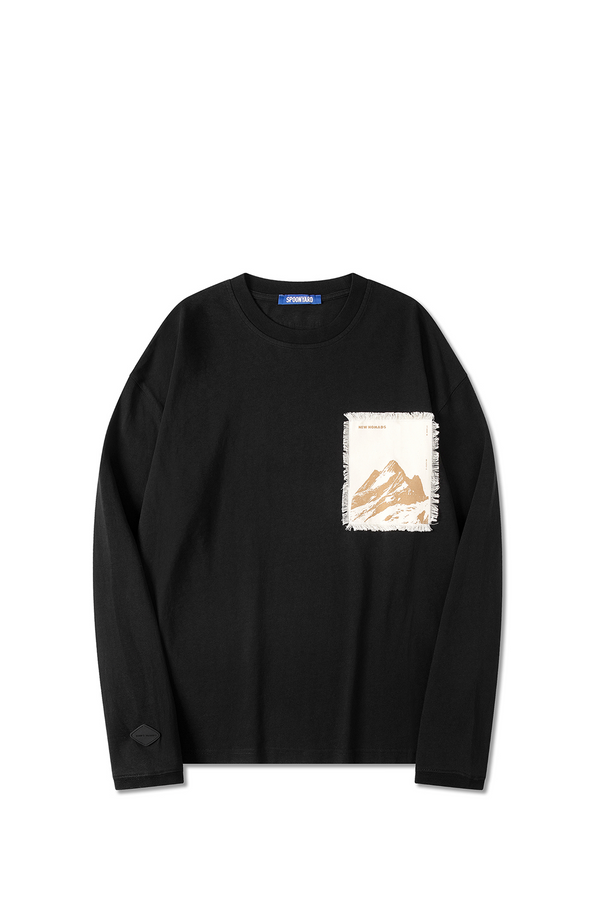 UNISEX LANDSCAPE PRINT PATCH SS TEE