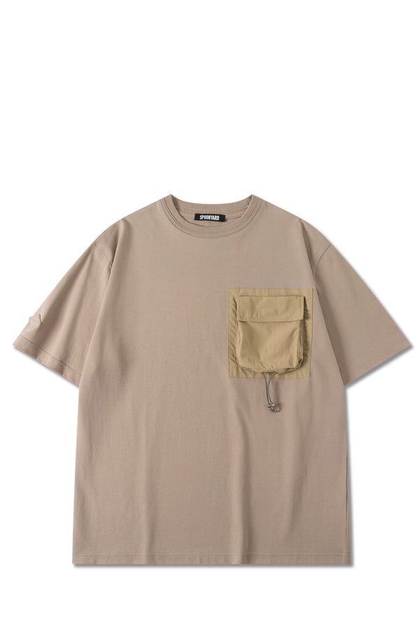 UNISEX COTTON ROPE BAG POCKE T-SHIRT