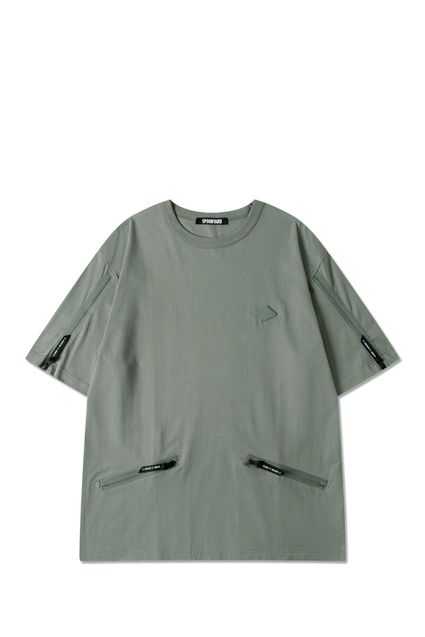 MEN'S SLANTED ZIP POCKET TEE