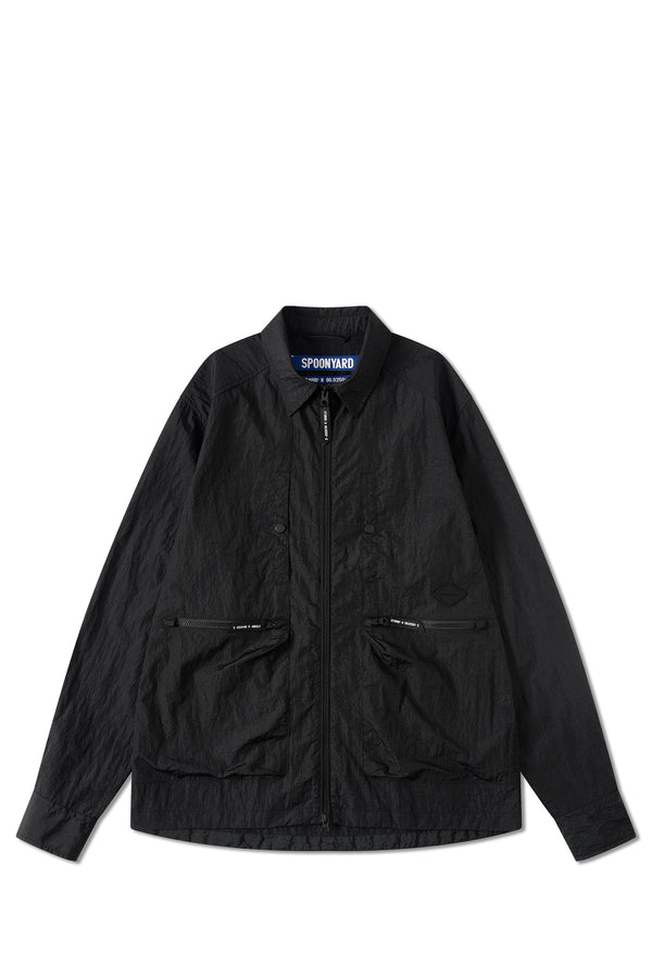 MEN'S ZIP POCKETS LIGHTWEIGHT SHIRT JACKET