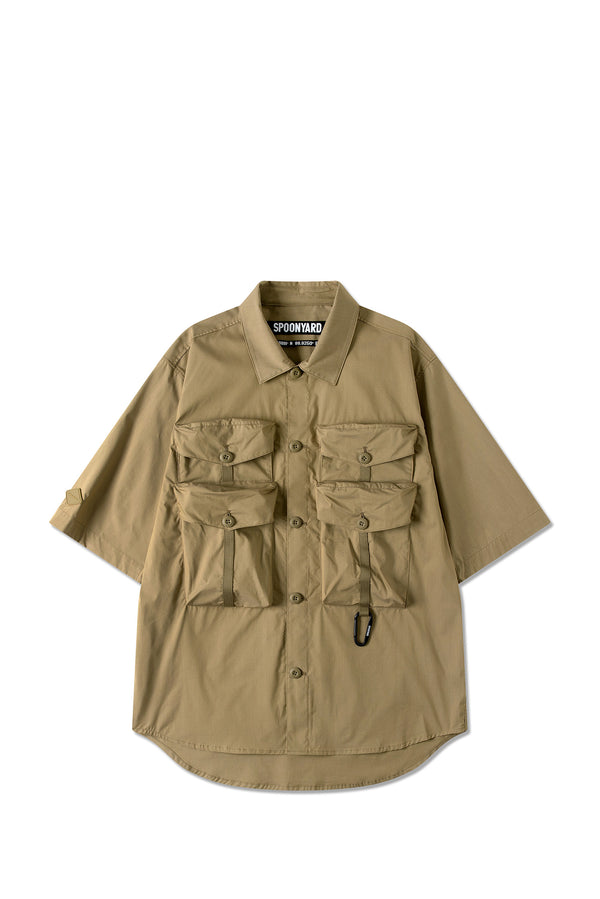 MEN'S COOLMAX® MULTI POCKETS SHORT SLEEVE SHIRT