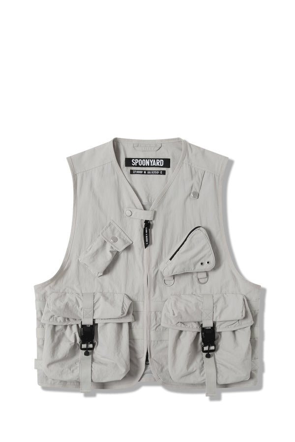 MENS NYLON MULTI POCKETS FASHION VEST