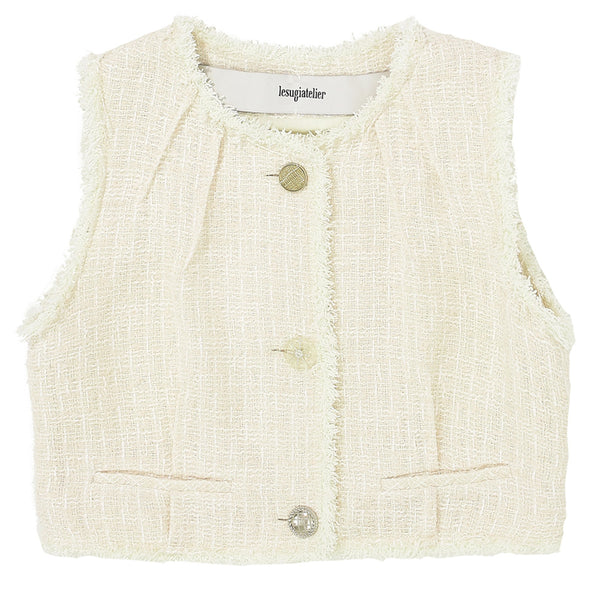 TWEED CROPPED VEST