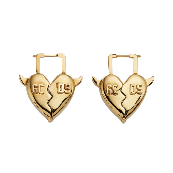 GCDS HEARTBREAKER EARRINGS