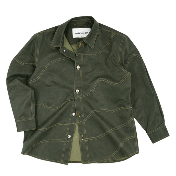 WAVE FAUX LEATHER SHIRTS
