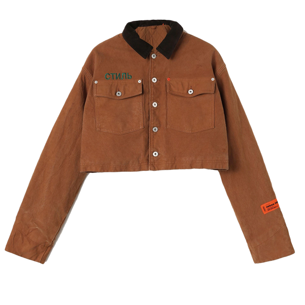 HERON PRESTON CTNMB CROPPED CANVAS JACKET